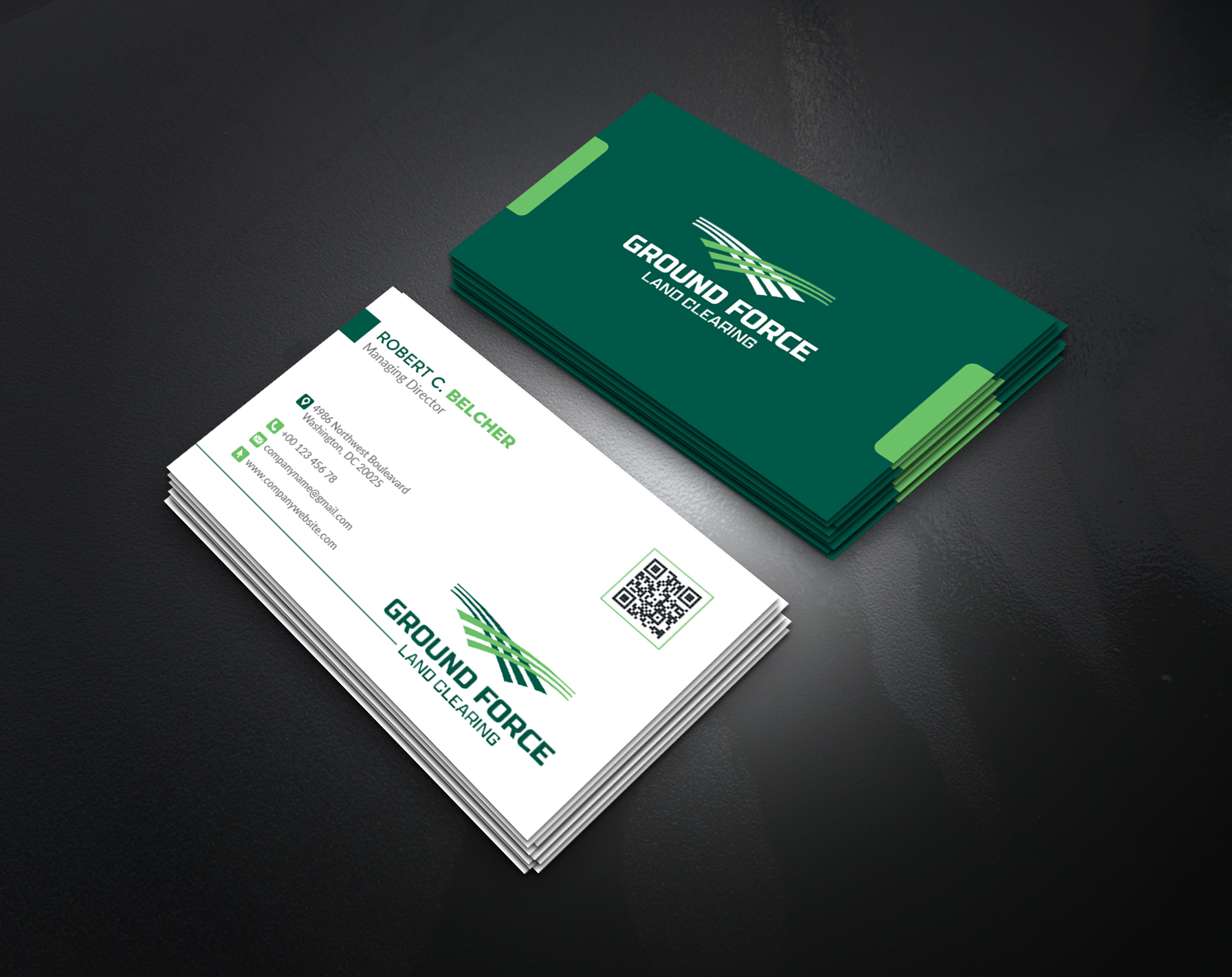 Business Card Design by artbitin for Ground Force Land Clearing | Design #34356781