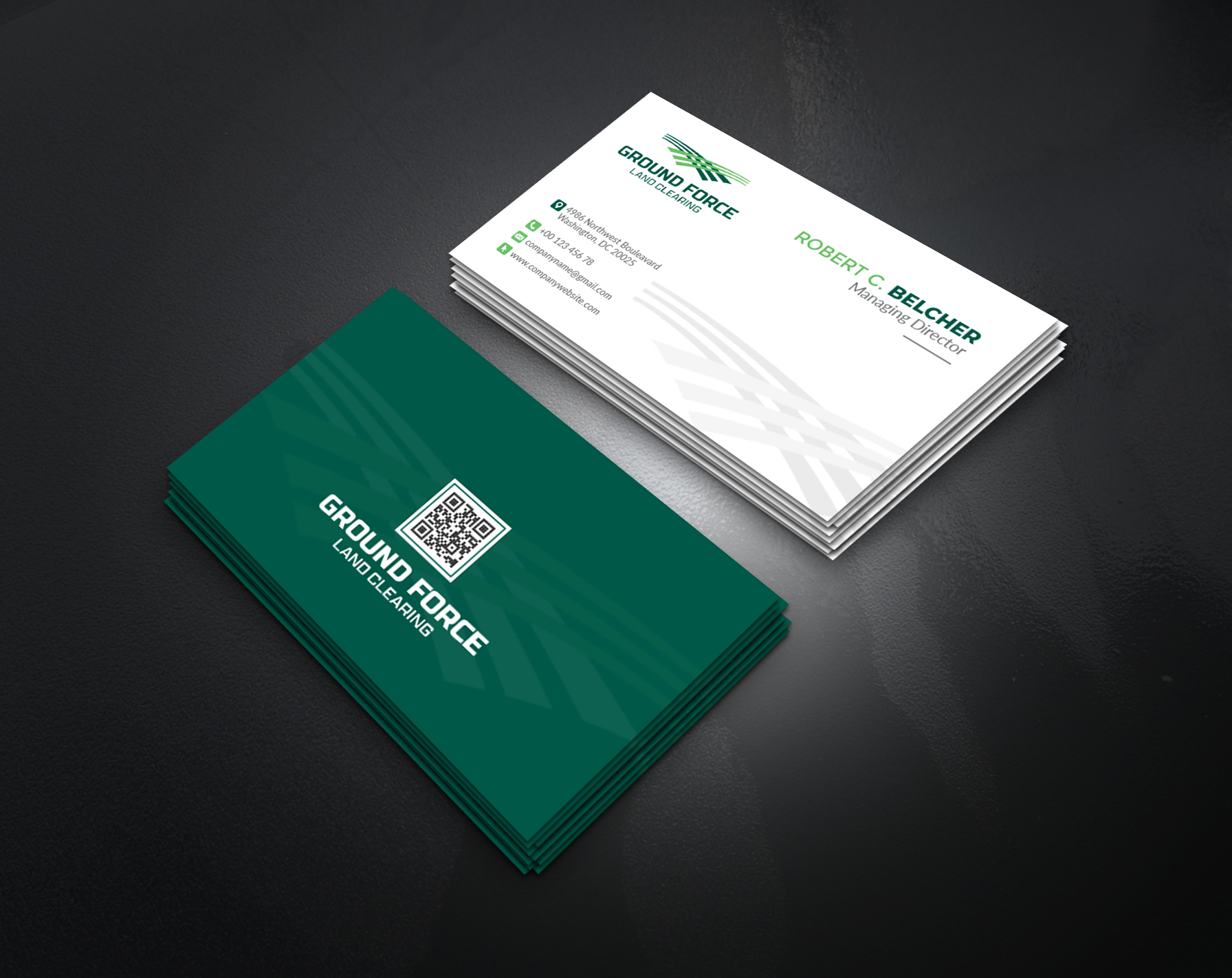 Business Card Design by artbitin for Ground Force Land Clearing | Design #34356788