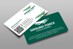 Business Card Design by designer1975 for Ground Force Land Clearing | Design: #34360027