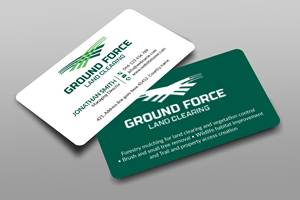 Business Card Design by designer1975 for Ground Force Land Clearing | Design: #34360086