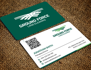 Business Card Design by JS Desiger for Ground Force Land Clearing | Design: #34360347