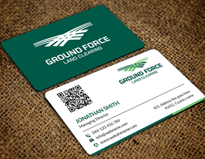 Business Card Design by JS Desiger for Ground Force Land Clearing | Design: #34360467