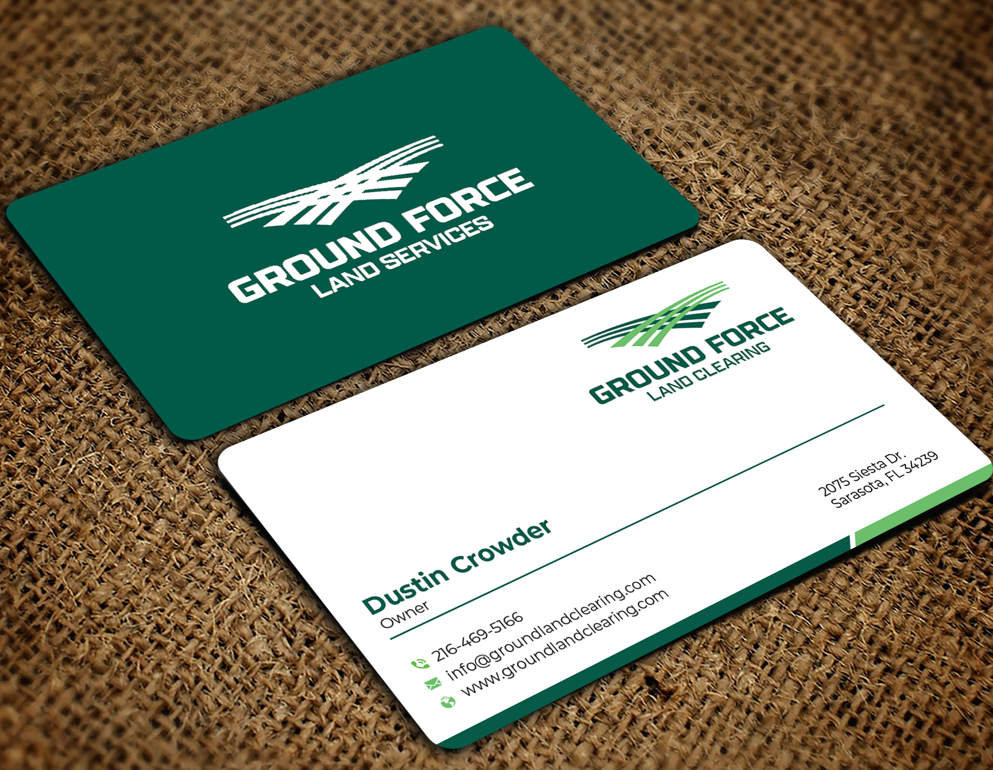 Design de Carte de Visite par md aktaruzzaman 4 pour Ground Force Land Clearing | Design #34357067