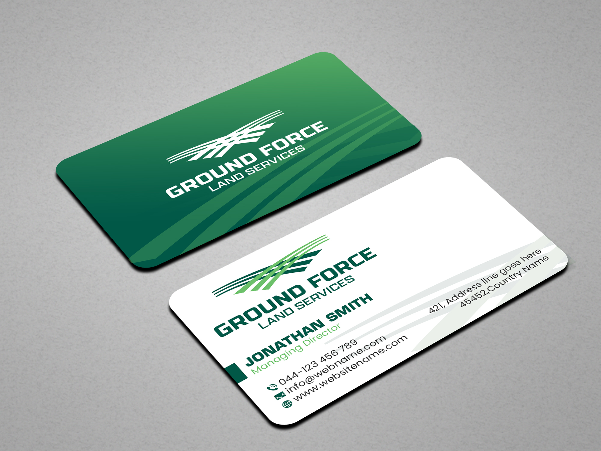 Business Card Design by Creations Box 2015 for Ground Force Land Clearing | Design #34357137