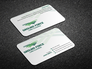 Business Card Design by Magic of Art for Ground Force Land Clearing | Design: #34357561