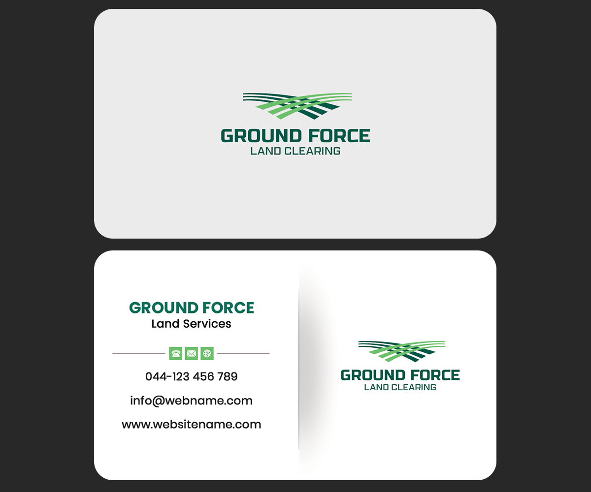 Business Card Design by rainbowmagic2017 for Ground Force Land Clearing | Design #34358694