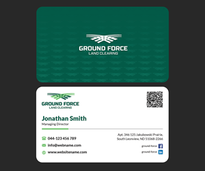 Business Card Design by rainbowmagic2017 for Ground Force Land Clearing | Design: #34358711