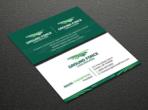 Business Card Design by Bold Pixels for Ground Force Land Clearing | Design: #34355207