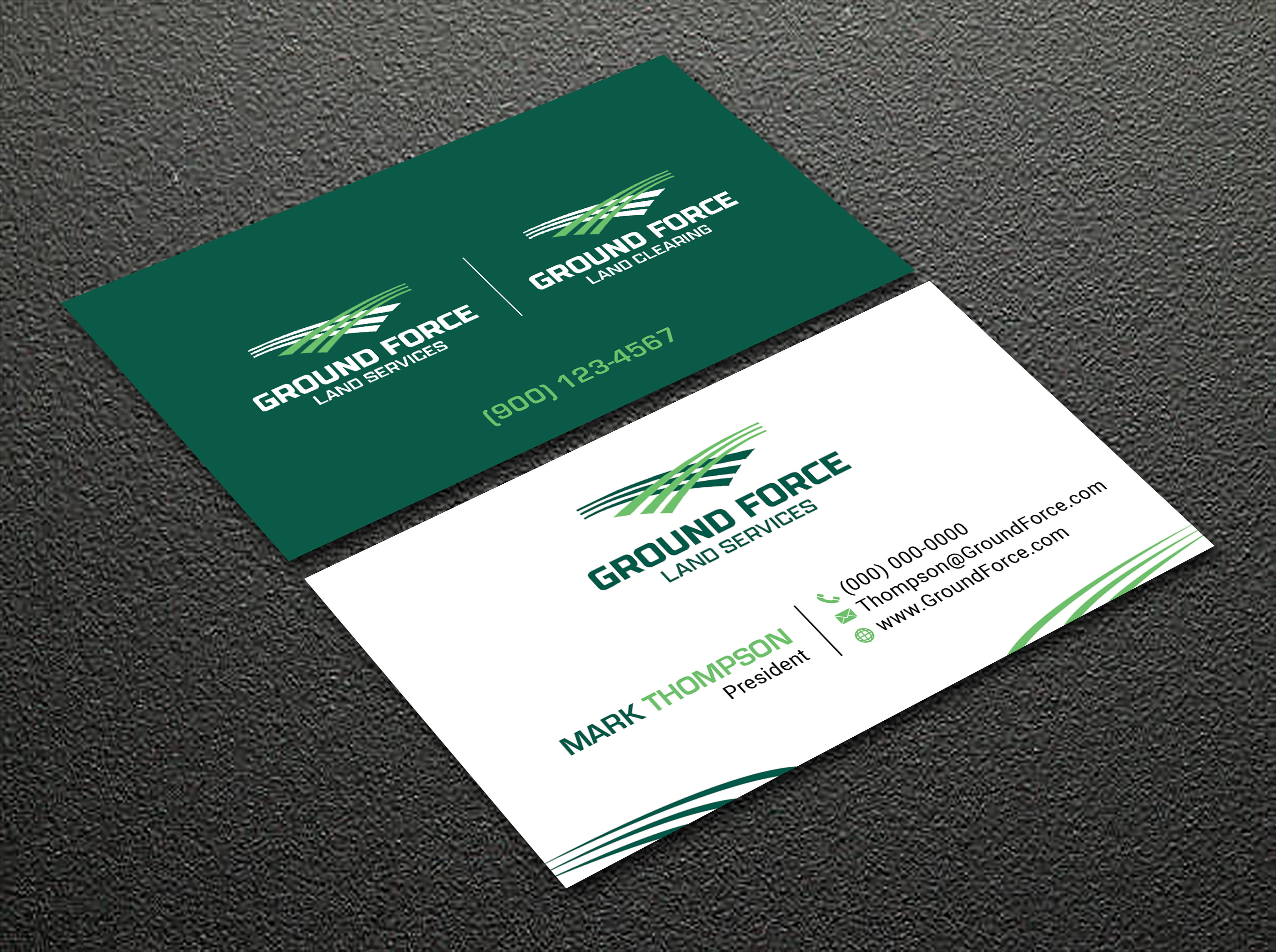 Business Card Design by Bold Pixels for Ground Force Land Clearing | Design #34355209