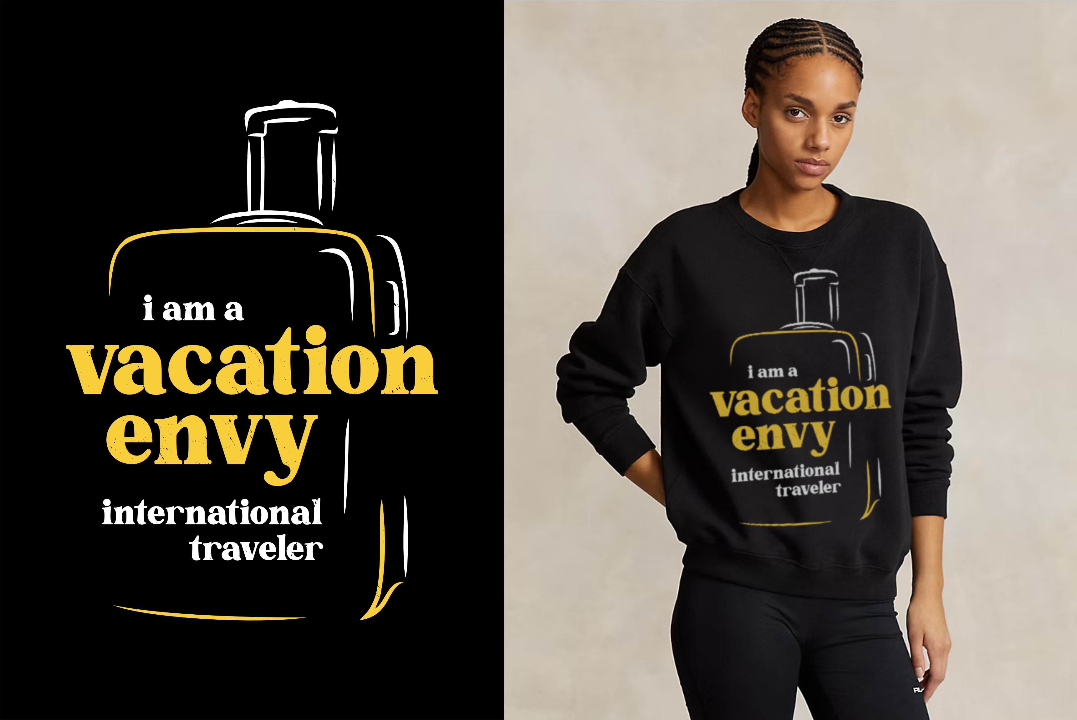 T-shirt Design by DoppelGanger Studio for First Class Travel and Vacations | Design #34359789