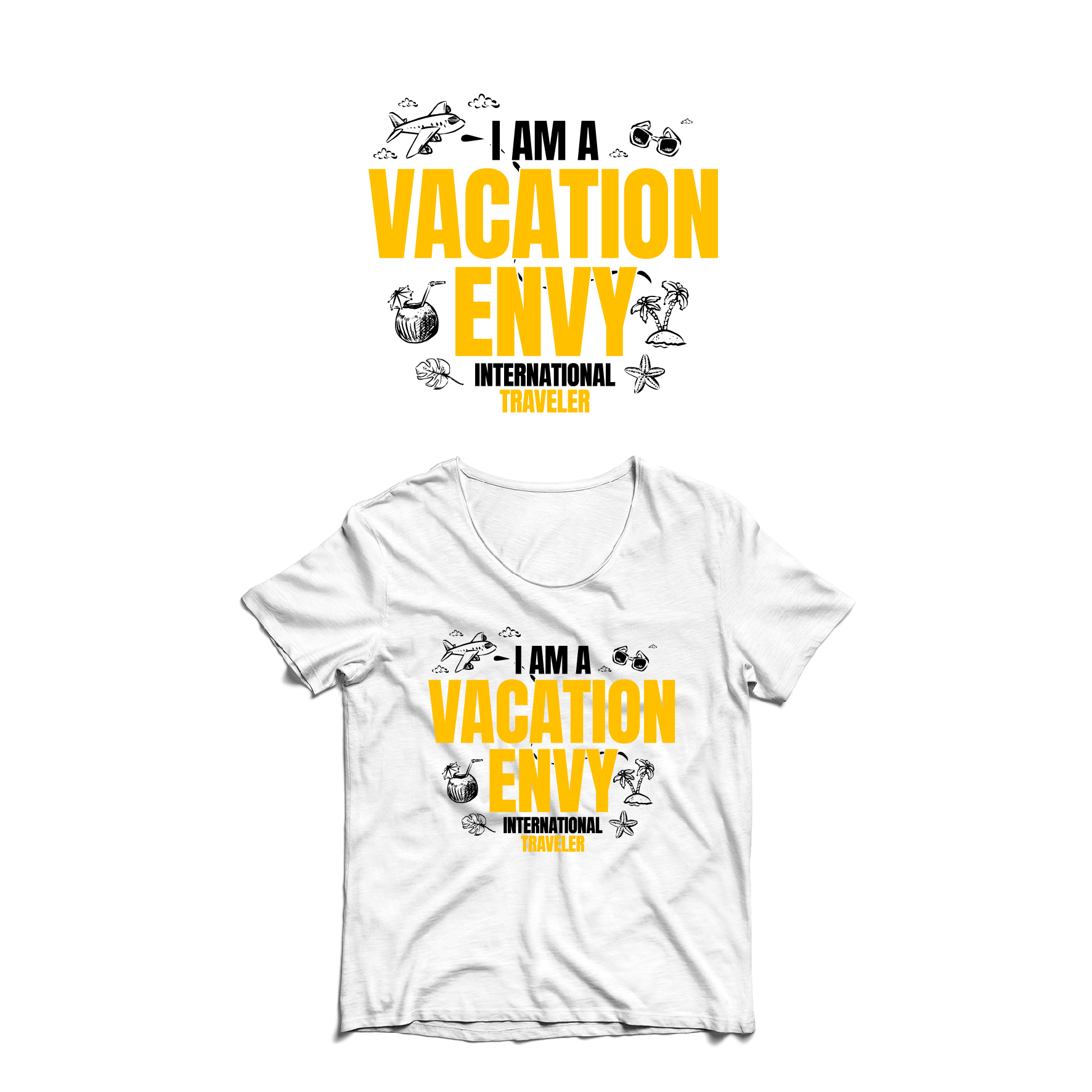 Diseño de Camiseta por saka.aleksandar para First Class Travel and Vacations | Diseño #34363449