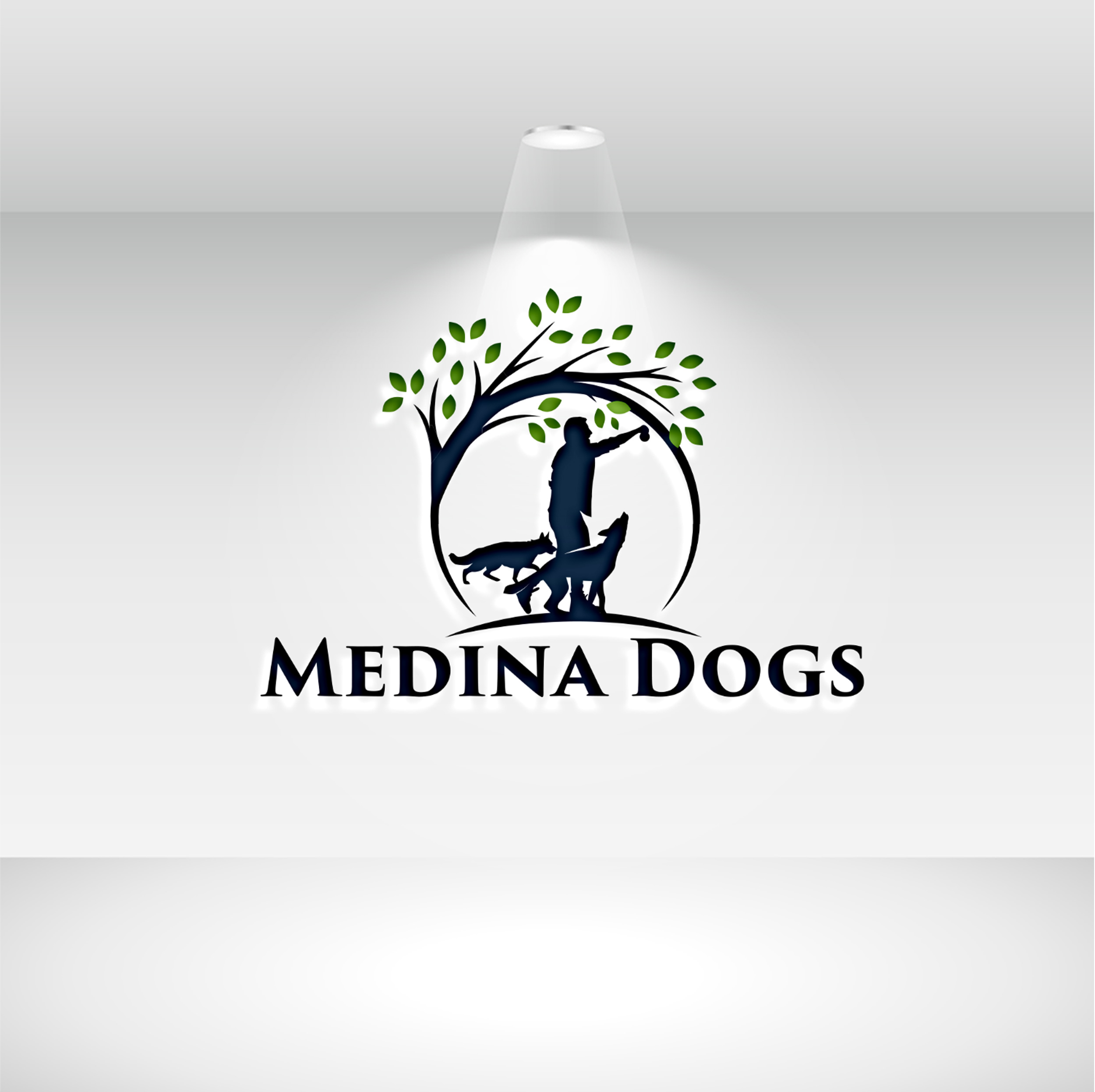 Diseño de Logo por Rosalie.. para Medina Dogs Training LLC | Diseño #34365303