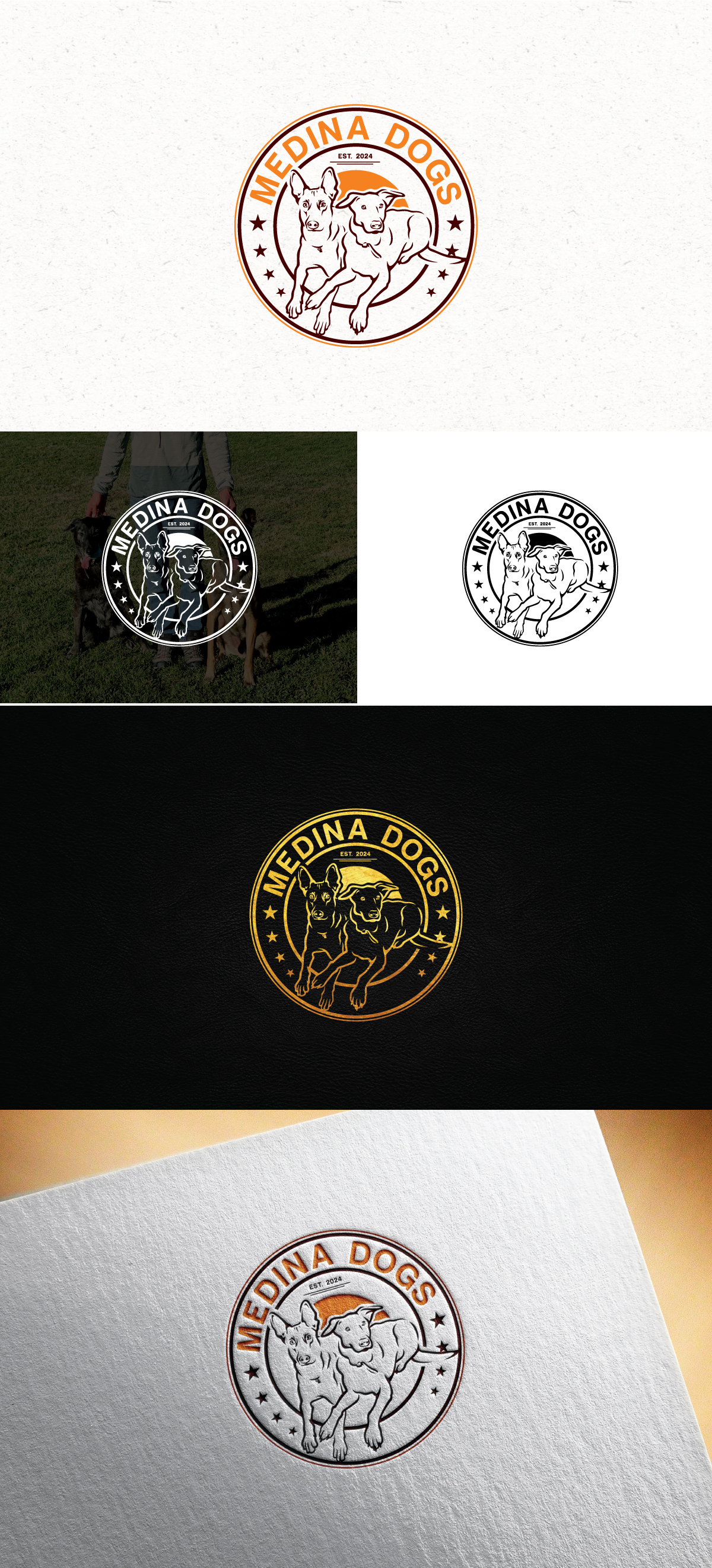 Logo Design by Logo Stock for Medina Dogs Training LLC | Design #34361237