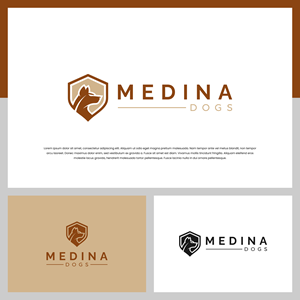 Logo Design by Adilia Romadina for Medina Dogs Training LLC | Design: #34381948