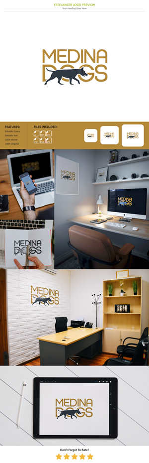 Logo Design by StudioDesigner for Medina Dogs Training LLC | Design: #34366812