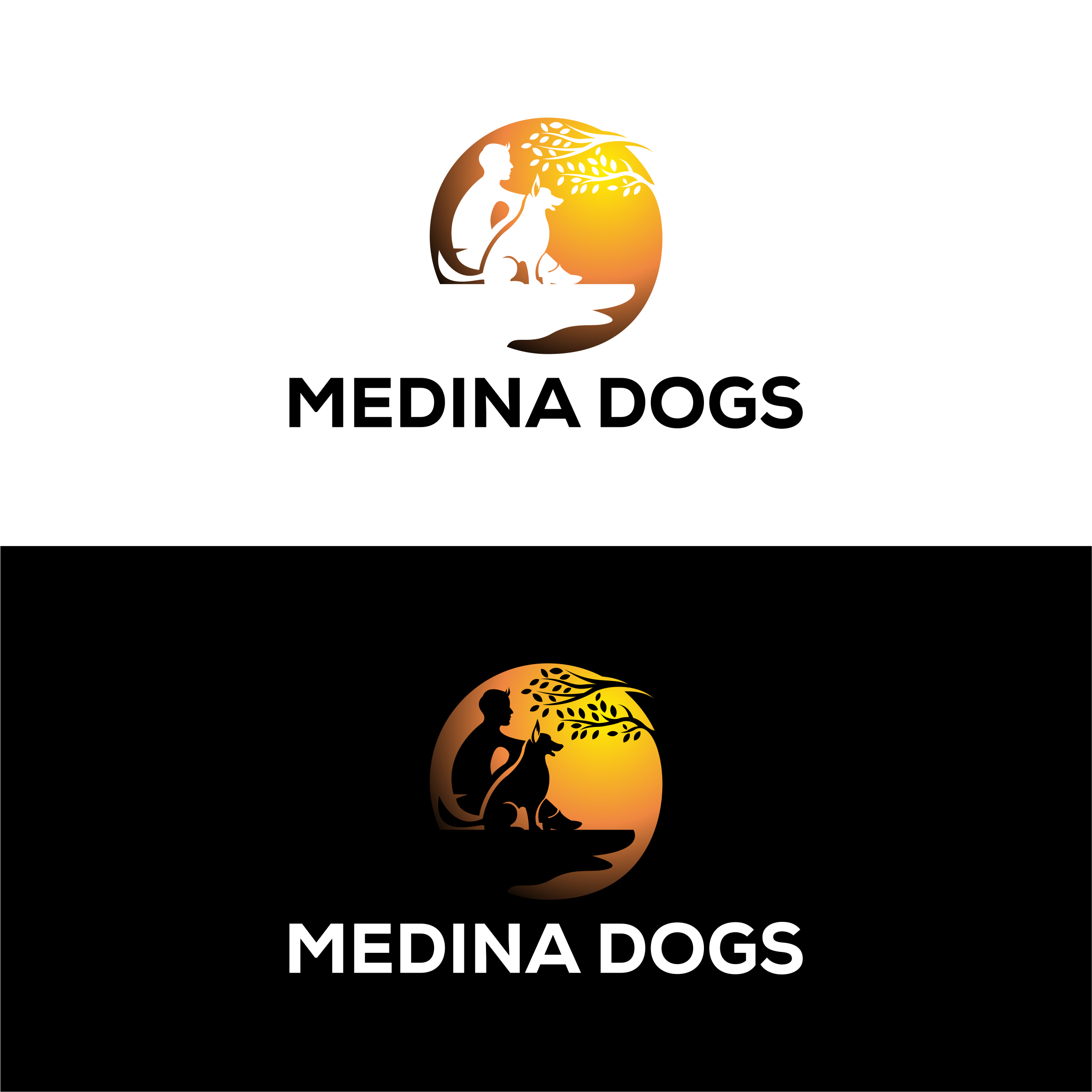 Logo Design by healer1617 for Medina Dogs Training LLC | Design #34358909