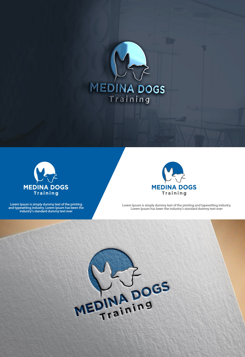 Logo Design by sulemani  creation for Medina Dogs Training LLC | Design #34419359