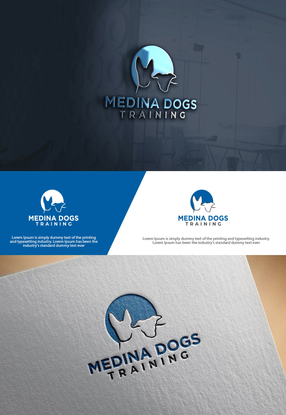 Logo Design by sulemani  creation for Medina Dogs Training LLC | Design #34419360