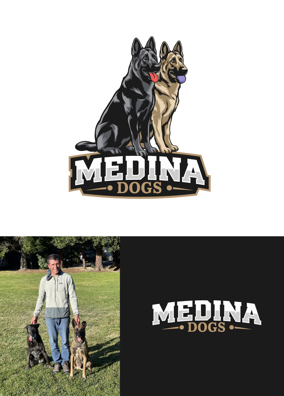 Diseño de Logo por apik. para Medina Dogs Training LLC | Diseño #34358145