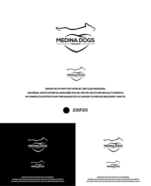 Logo Design by hossain32 for Medina Dogs Training LLC | Design: #34454792