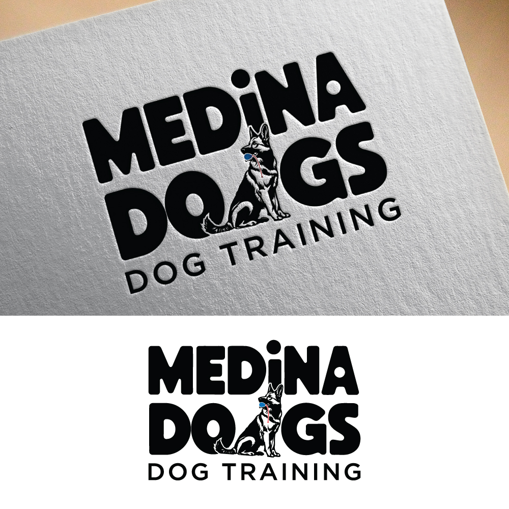 Logo Design by bute for Medina Dogs Training LLC | Design #34414814