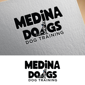Logo Design by bute for Medina Dogs Training LLC | Design: #34414815