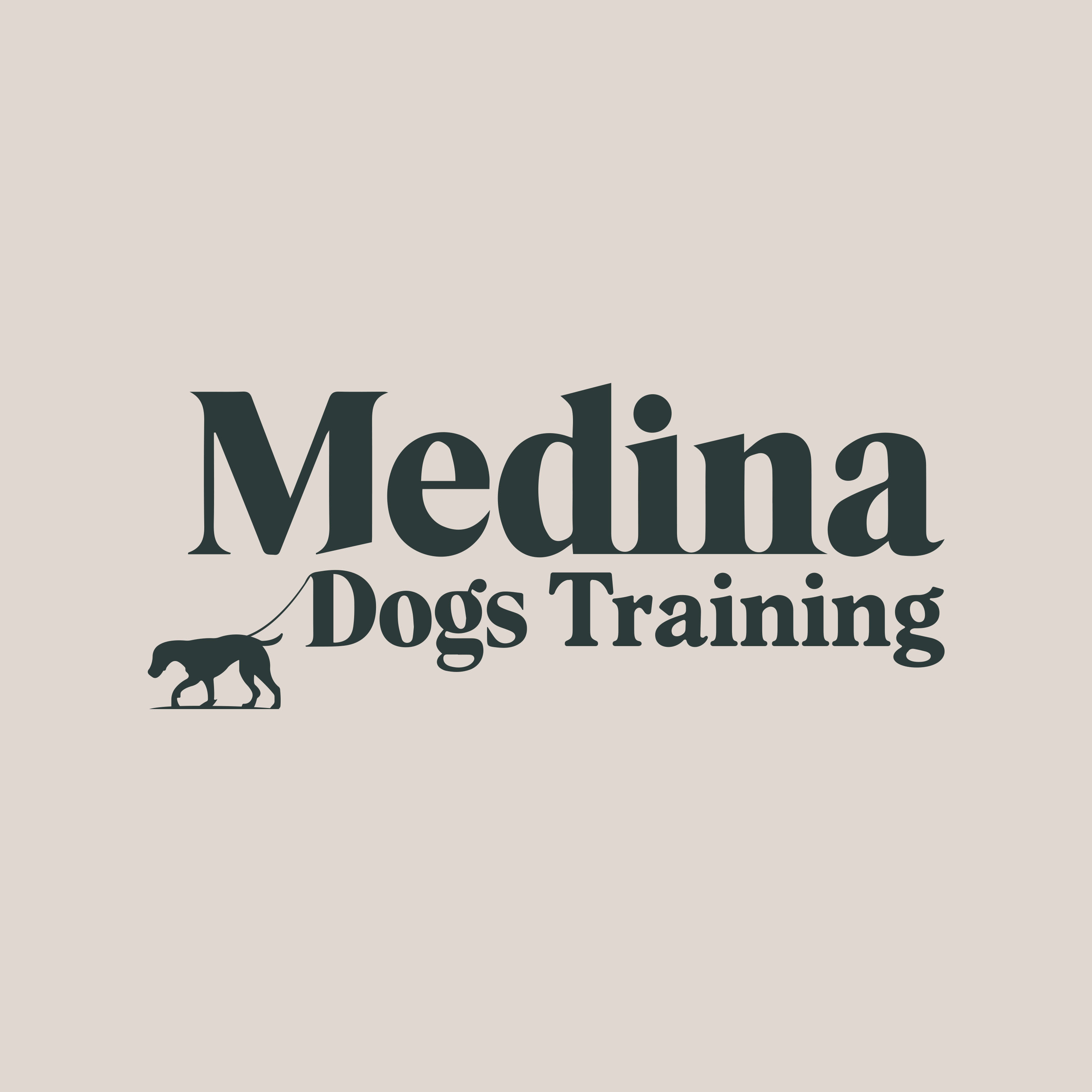 Logo-Design von Olivia Marie Smith für Medina Dogs Training LLC | Design #34464610
