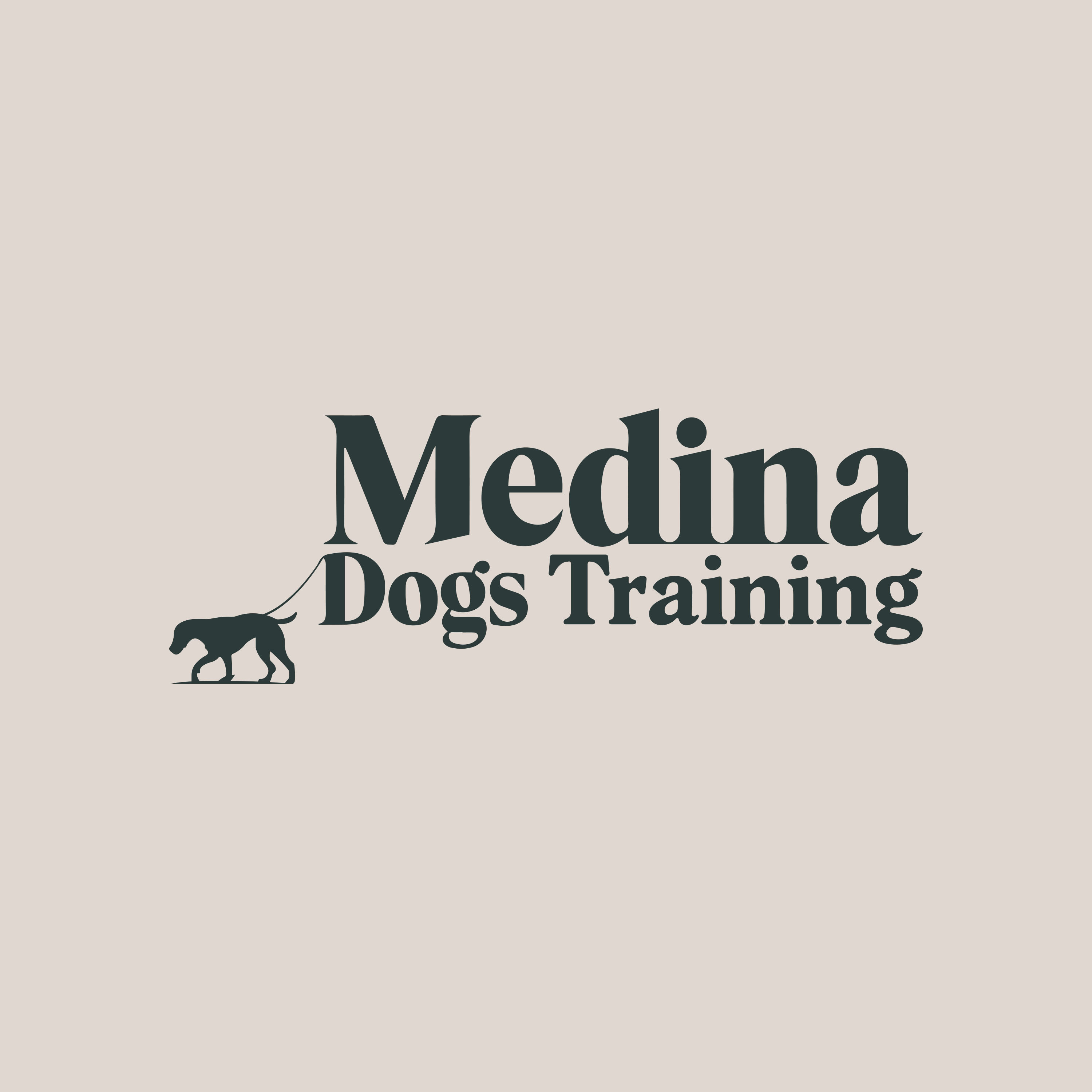 Logo-Design von Olivia Marie Smith für Medina Dogs Training LLC | Design #34464611