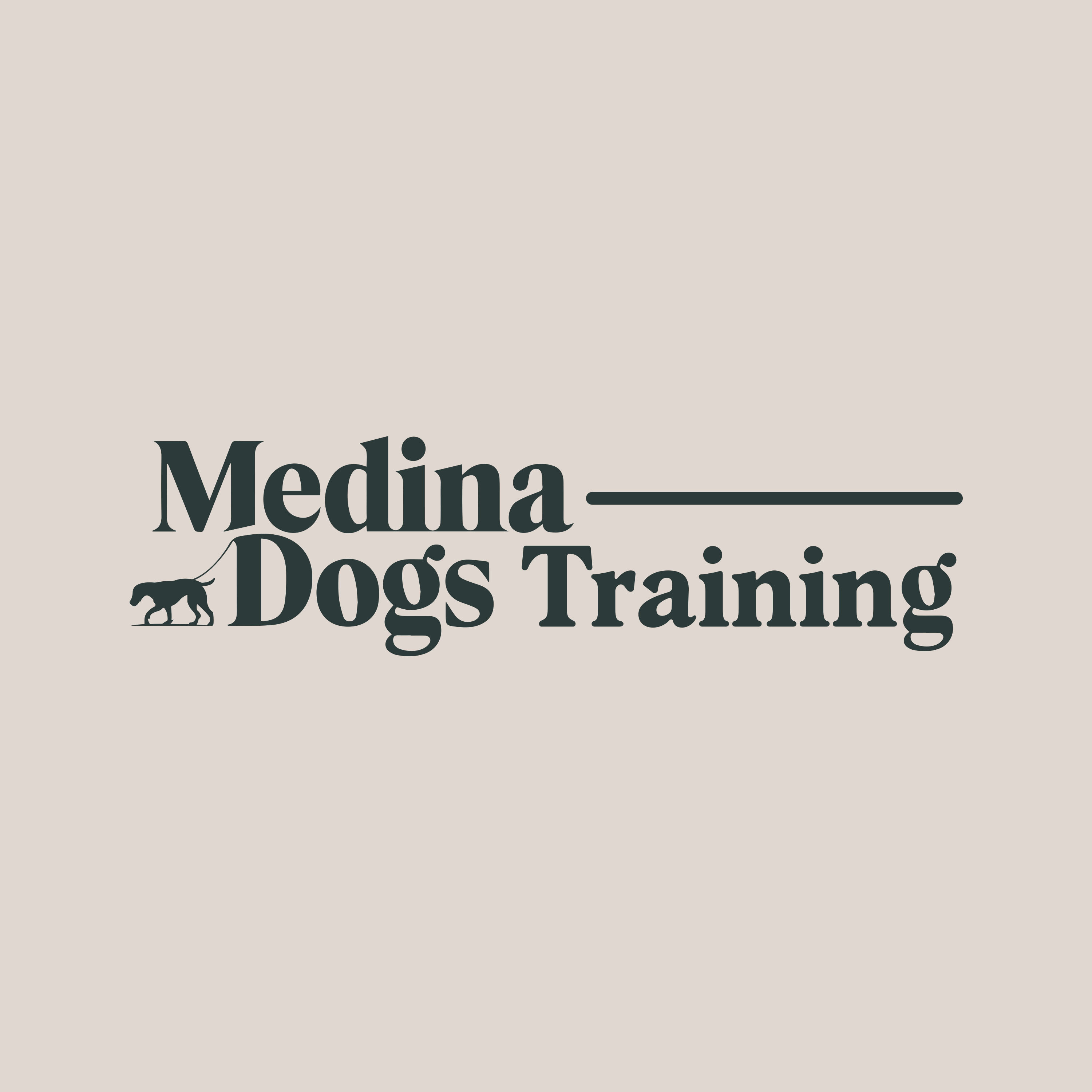 Logo-Design von Olivia Marie Smith für Medina Dogs Training LLC | Design #34464612