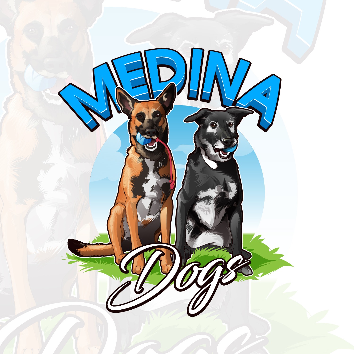 Logo Design by Sobisss for Medina Dogs Training LLC | Design #34374830