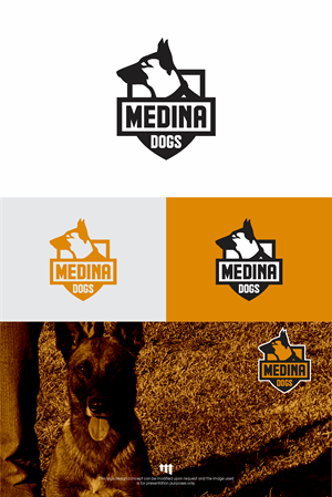 Logo Design by RKingz for Medina Dogs Training LLC | Design: #34403285
