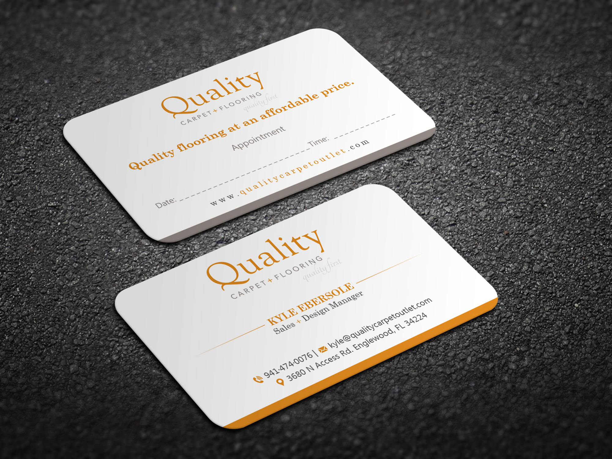 Business Card Design by Magic of Art for Quality Carpet + Flooring | Design #34366238