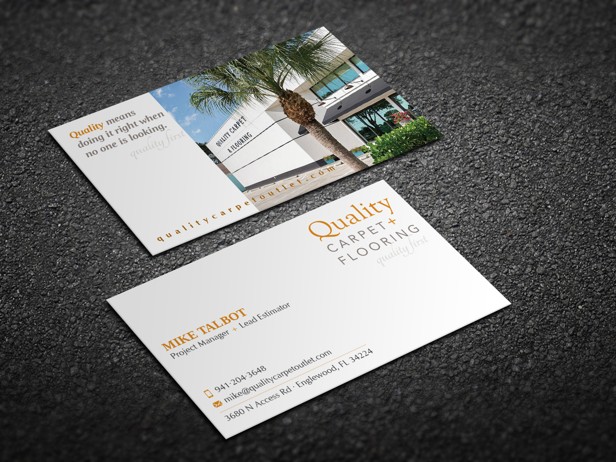 Business Card Design by Magic of Art for Quality Carpet + Flooring | Design #34366240