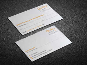Business Card Design by Magic of Art for Quality Carpet + Flooring | Design: #34366241