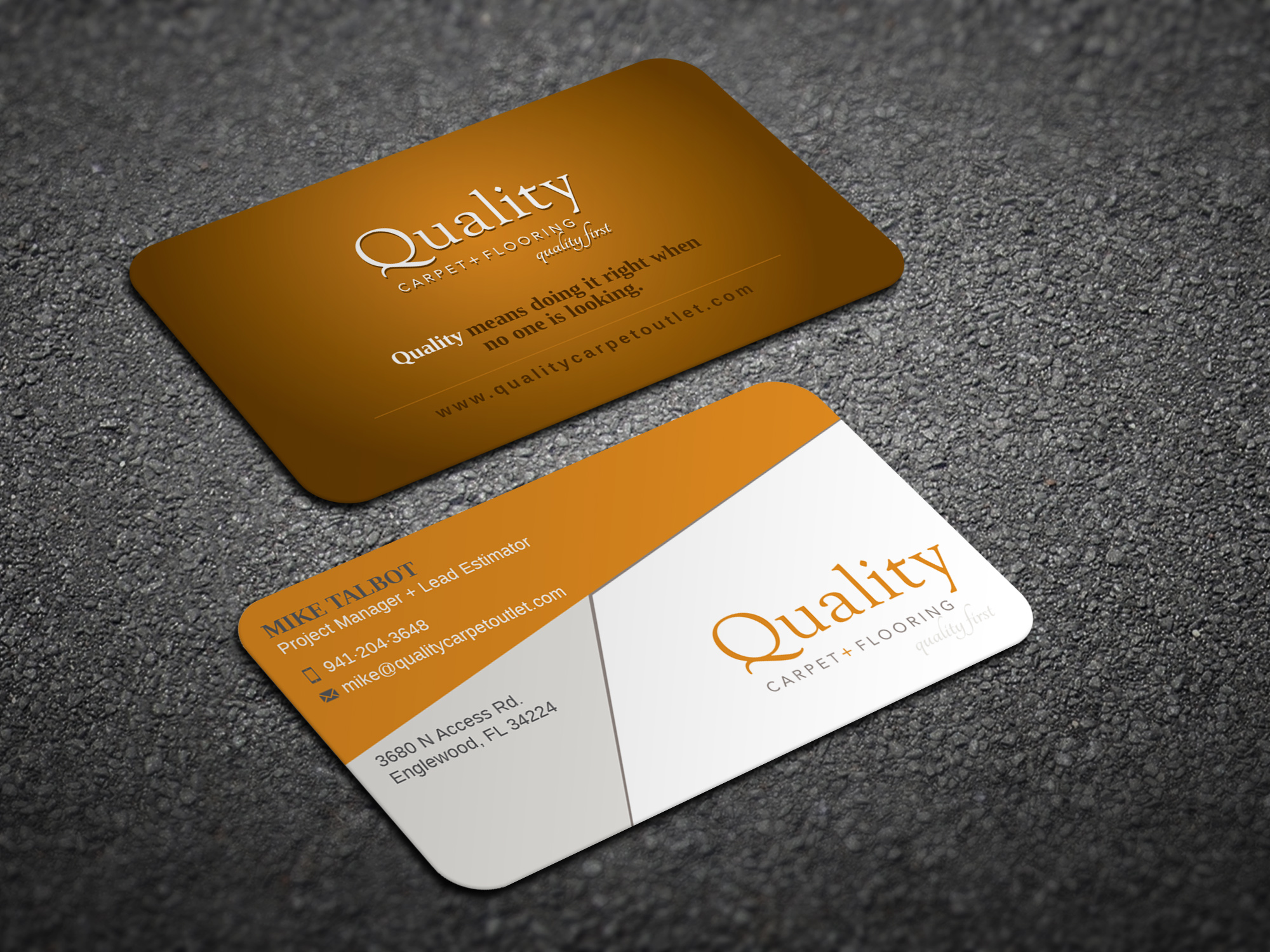 Business Card Design by Magic of Art for Quality Carpet + Flooring | Design #34366251