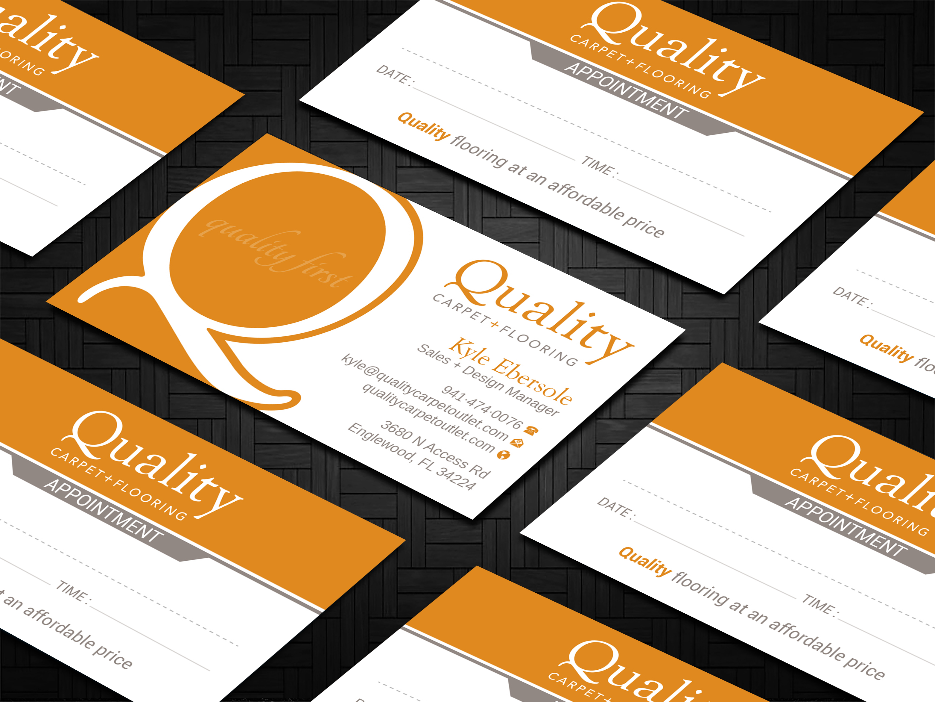 Design de Carte de Visite par Imagine design000 pour Quality Carpet + Flooring | Design #34365584