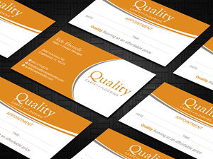 Business Card Design by Imagine design000 for Quality Carpet + Flooring | Design: #34365603