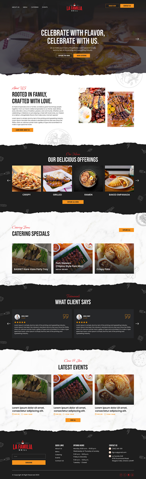 Web Design par IDesign1606 pour Fiesta Empanada | Design : #34401205