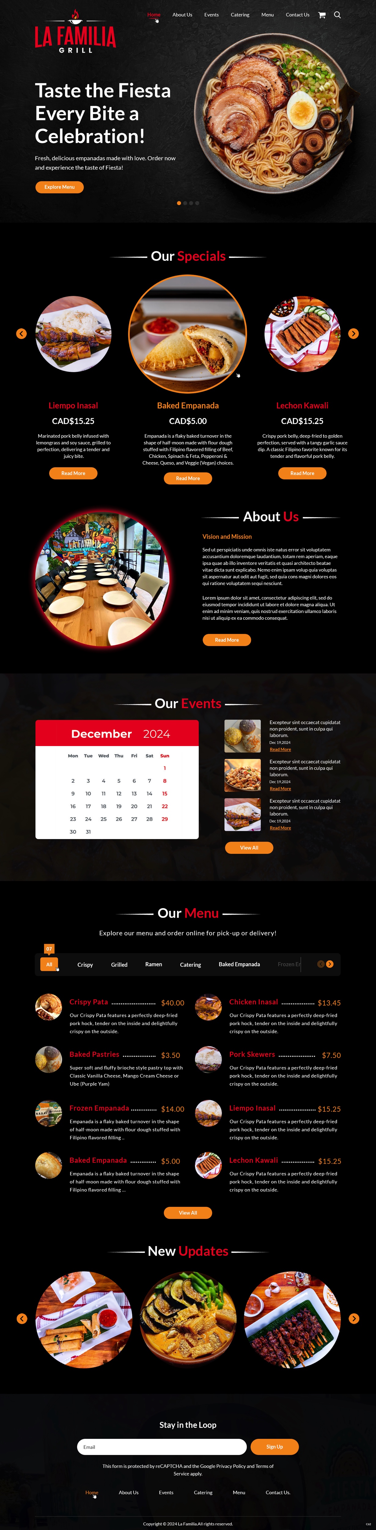 Web Design by pb for Fiesta Empanada | Design: #34385255
