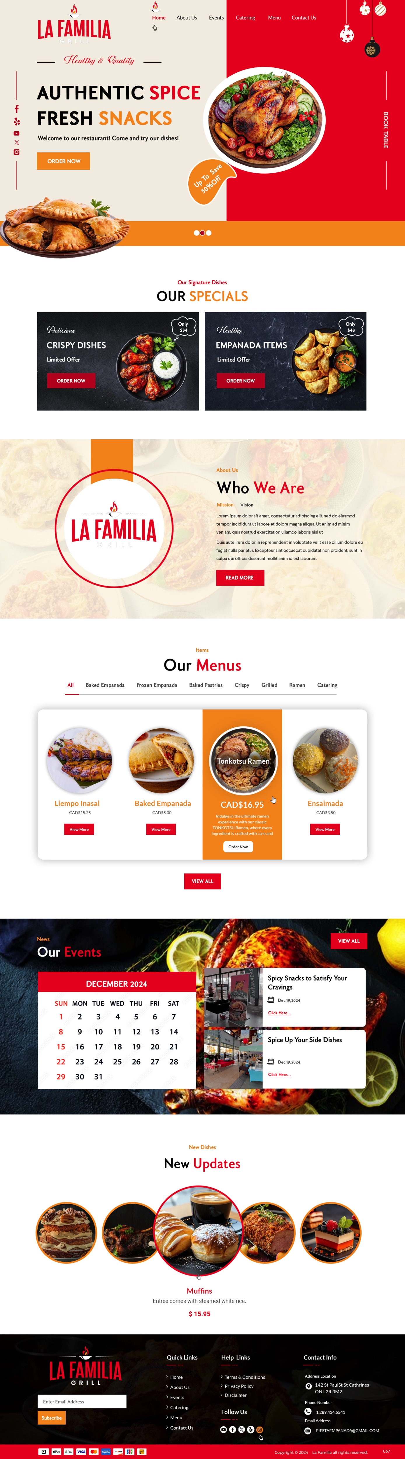 Diseño Web por pb para Fiesta Empanada | Diseño #34385281