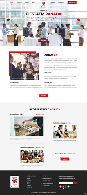 Web Design by pb for Fiesta Empanada | Design: #34385282