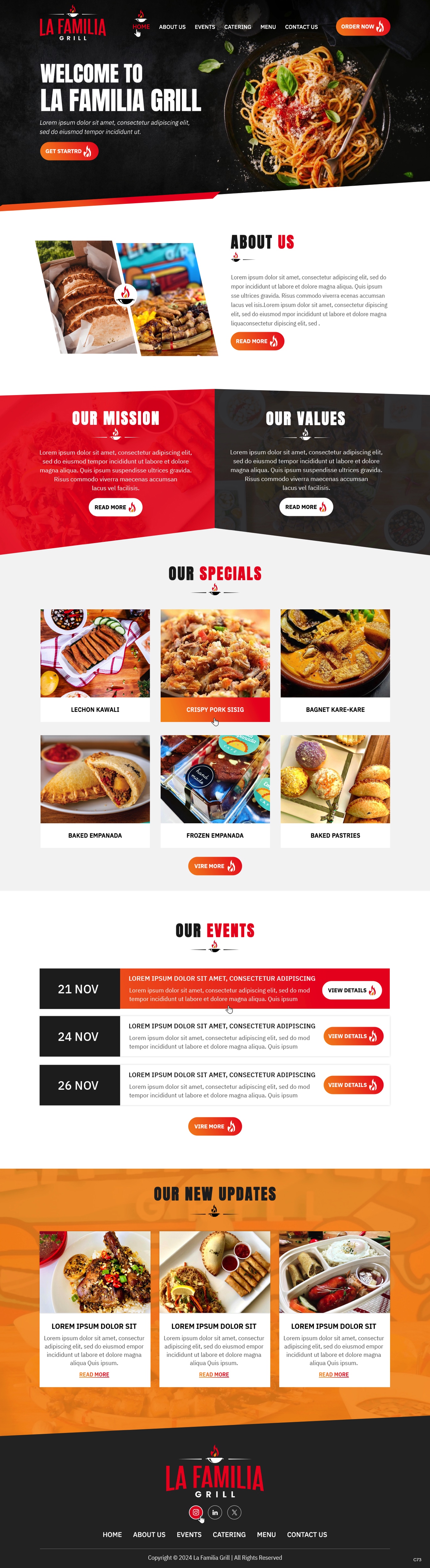 Web Design par pb pour Fiesta Empanada | Design #34385288