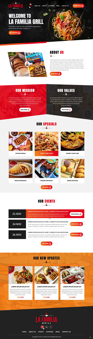 Web Design by pb for Fiesta Empanada | Design: #34385288