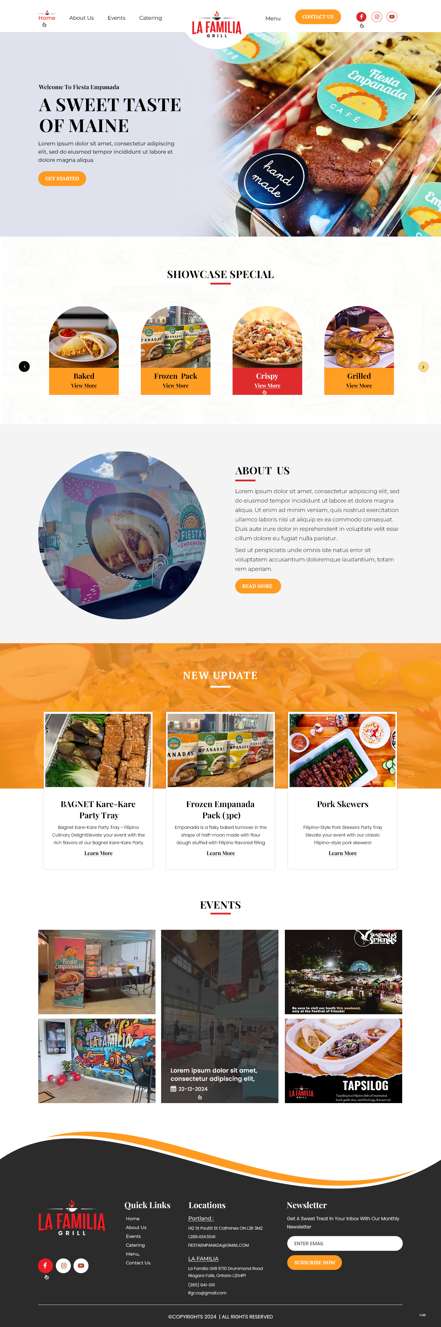 Diseño Web por pb para Fiesta Empanada | Diseño #34392022