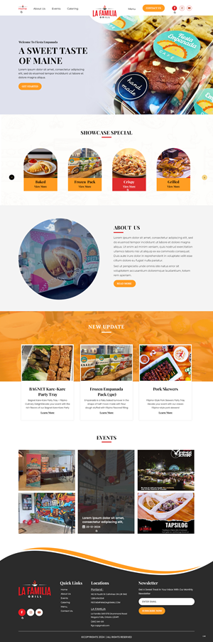 Web Design by pb for Fiesta Empanada | Design: #34392022