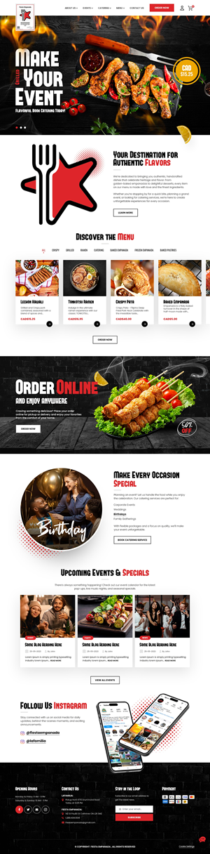 Web Design by nzdesigners for Fiesta Empanada | Design: #34376858