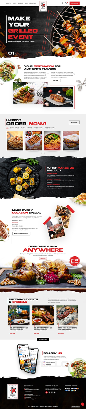 Web Design par nzdesigners pour Fiesta Empanada | Design : #34376860