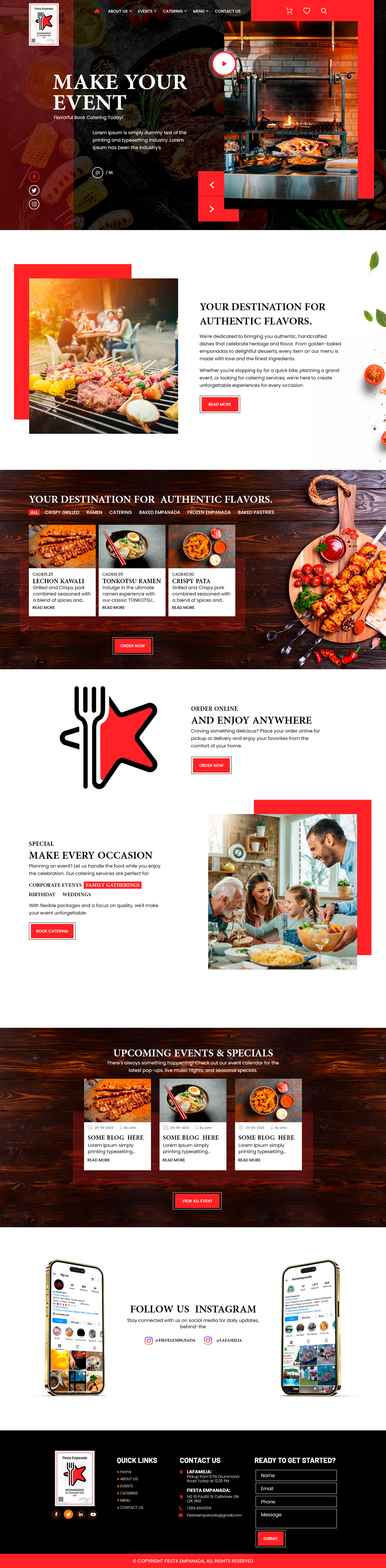 Web Design by nzdesigners for Fiesta Empanada | Design #34392239