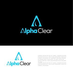 Logo Design by 99 Art.. for Alpha Clear LLC | Design: #34469322