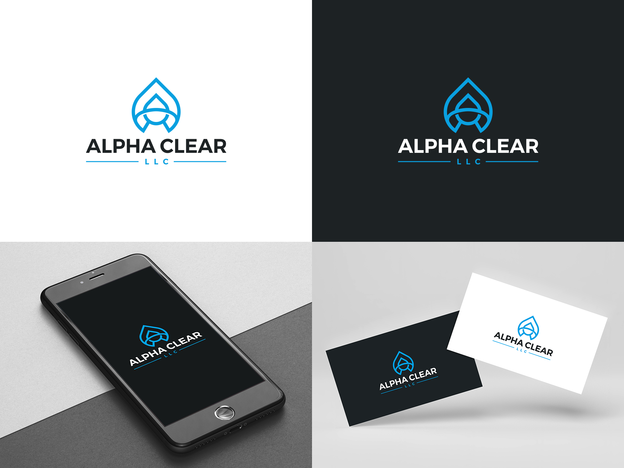 Diseño de Logo por COLOUR CREATIVE para Alpha Clear LLC | Diseño #34395722
